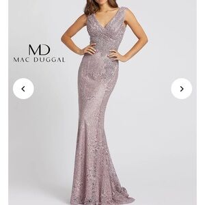 Mac Duggal Manhattan dress purple evening gown